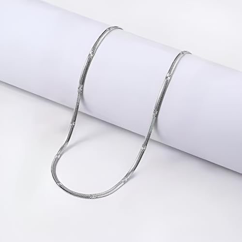 Image of THE MEN THING Chain for Men, Luxury Pure Titanium Steel Chain | Silver Stainless Steel Chain | Necklace Jewellery for Men & Boys