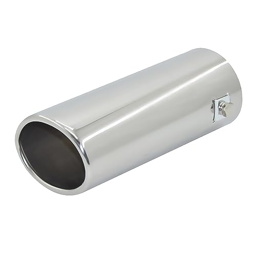 Embout d'échappement voiture en acier inoxydable poli de 64mm