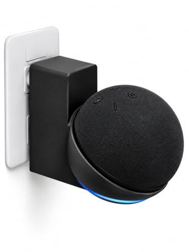 Suporte de tomada para Smart Speaker Alexa Echo Dot Amazon 5 e 4 Geração Preto - SHACK