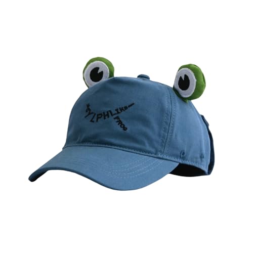 Kids Baseball Cap Cute Frog Aviator Hat Goggles Peaked Cap Summer Sun Hat Outdoor Play Sports Caps3