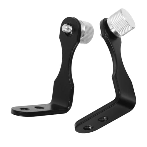jojofuny 2pcs L-Type Metal Binocular Fixed Bracket, Binocular Tripod Adapter, Quick Photography Adapter, for Connecting Binocular Telescope and Camera Tripod