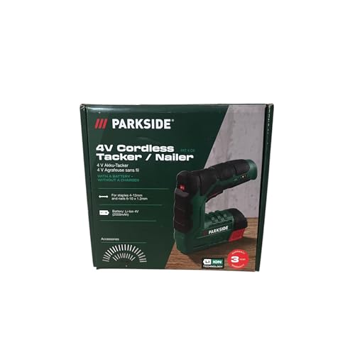 PARKSIDE PAT 4 B2 Agrafeuse électrique sans fil 4 V...