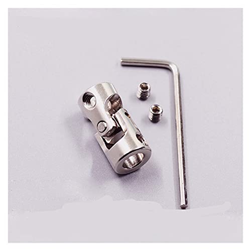 DINGGUANGHE-CUP Coupler 1pc Universal Coupler Joint Coupling Steel Shaft Connector Metal (Inner Diameter : 2.3mm 4mm)