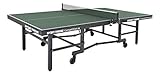Sport-Thieme Tischtennisplatte Competition | Wettkampftisch für den Hochleistungsspieler | Nach DIN-Norm | 153x55x162 cm | Indoor | Roll - klappbar | Markenqualität