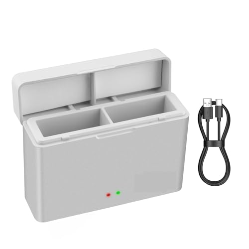 Cargador de batería portátil para GoPro Hero 13 estación 2 ranuras de cámara