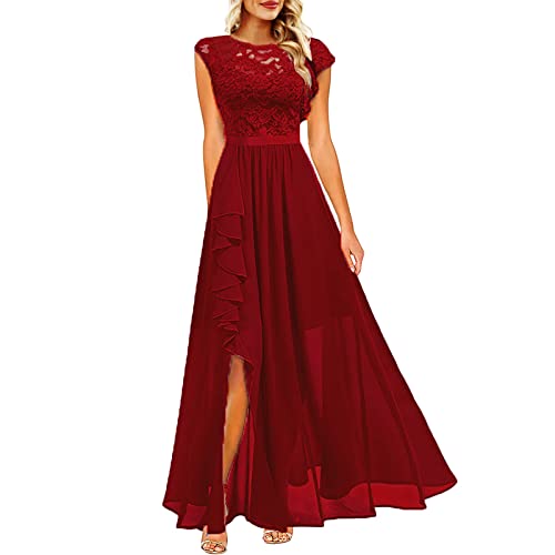 Robe pour mariage invité en mousseline longue et fluide style cocktail