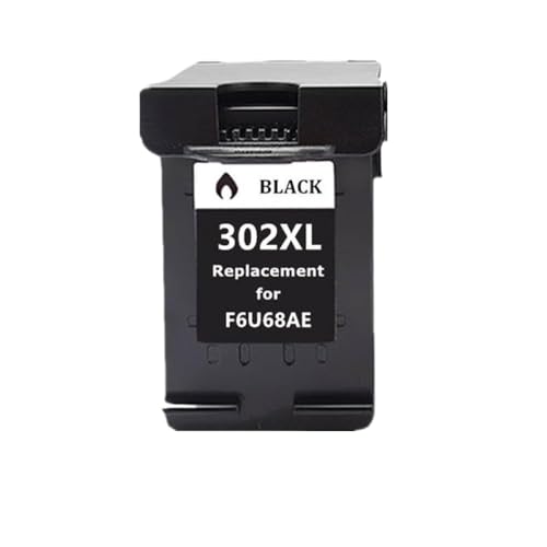 MCHkR Cartucho de Tinta Remanufactured 302 XL Compatible para Deskjet 1110 1112 2130 3630 3632 3830 4650 4652 4523 4527 4528 Impresoras(1Pcs Black)