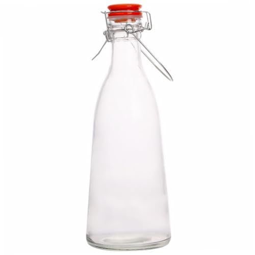 VALICLUD Botella Swing de Vidrio con Cierre Hermético y Tapa Botella Almacenaje para Jugos Cerveza Agua y Fermentados para Cocina y Bebidas