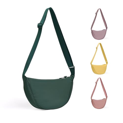 HMCEY Bolso Media Luna Bandolera,Bolso Cruzado Media Luna Nylon,Half Moon Bag Crossbody,Shoulder Bag Women,Bolsos de Hombro Cruzado,Bolsos Crossbody Casual,Riñonera con Correa Ajustable para Viaje HMCEY Bolso Media Luna Bandolera,Bolso Cruzado Media Luna Nylon,Half Moon Bag Crossbody,Shoulder Bag Women,Bolsos de Hombro Cruzado,Bolsos Crossbody Casual,Riñonera con Correa Ajustable para Viaje