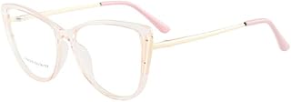 Gafas de lectura tipo ojo de gato for mujer, lentes de lectura con visión clara, de gran tamaño, for lectores de ordenador, con bloqueo de luz azul, espejo de luz planos