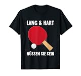 Noppen Lang Hart Noppenspieler Noppenspielerin Tischtennis T-Shirt