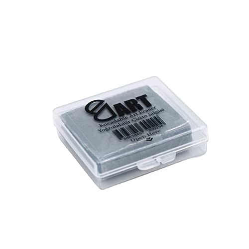 E&D Art Kneaded Art Eraser With Plastic Case, Grey, Ideal For Drawing And Artist Works #TOP1
