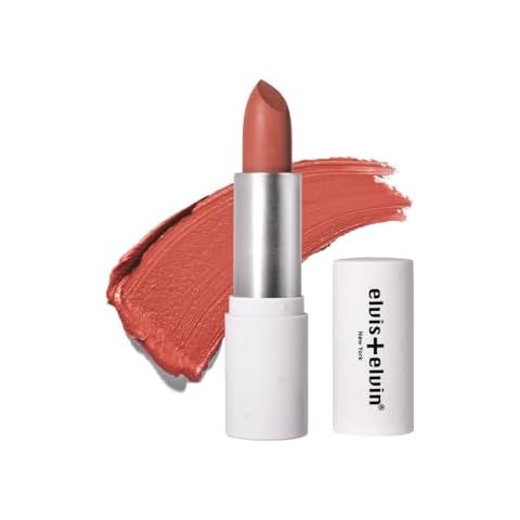 elvis+elvin Floral Lipstick with 5 plant-derived waxes, soften lips long-lasting moisture, creamy texture, comfortable wear, silky finish (030) (050) Cover