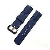 reloj corum hombre Color: Negro Azul RCIDOS Top Aesthetics 22mm 24mm Negro Azul Caucho de Silicona Correas de Reloj for Corum for Admiral for Cup Wacth Correa Pulsera sin Hebilla (Color : Blue with Buckle, Size : 24mm)