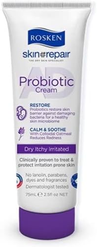 ROSKEN AD Probiotic Cream 75ml - Reducing dryness and cracking of the skin by using intensive emollients can help with the restoration of the skin microbiome.
