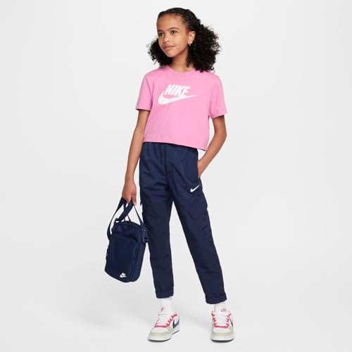 Nike Sportswear Big Kids' (Girls') Cropped T-Shirt (Magic Flamingo, FZ5548-646)4