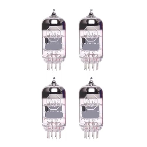4 Pcs 12AT7 6201 ECC81 Matched Four (4) Vacuum Tubes -