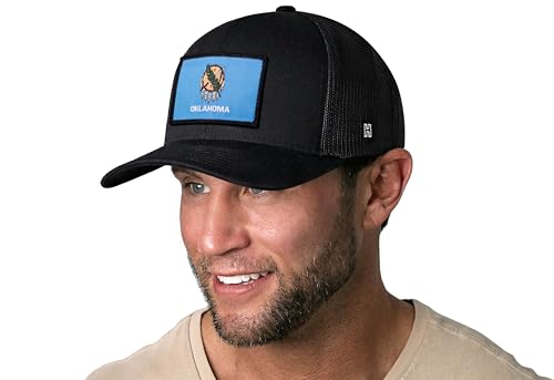 Image of HAKA State Flag Series Trucker Hat for Men & Women, Adjustable Baseball Hat, Golf Hat Snapback