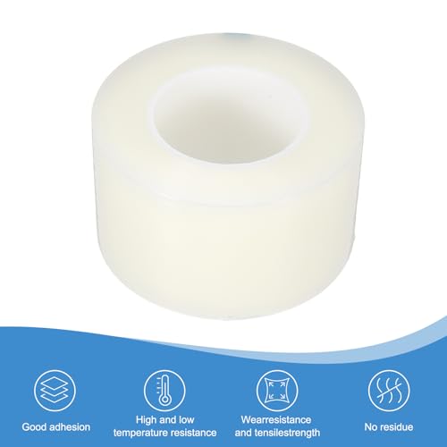 Image of PATIKIL Removable Protective Film Tape, 3 Inch x 656 ft PE Surface Protective Scratch Film Tape Roll for Furniture Electrical Appliances Plastic Hardware Low Stickiness Clear