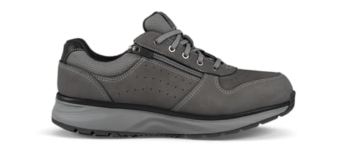 JOYA Dynamo Zip Dark Grey - Herren Schnürsneake im Retro-Look mit zusätzlichem...