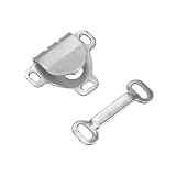 [uxcell] 10セットのホックとアイクロージャーセット ブラ ズボン パンツ スカートの縫製に便利 シルバートーン