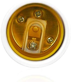 YAYZA! 2-Pack GU10 to E26 E27 Bulb Base Adapter, GU10 Bi-Pin Connector to Medium Edison Screw Light Socket Converter, Heat Resistant Up to 200℃ No Fire Hazard