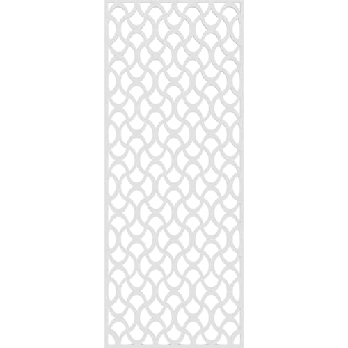 Image of 19 3 /8 inchW x 49 3 /8 inchH x 3 /8 inchT Resort Decorative Fretwork Wall Panels in Architectural Grade PVC