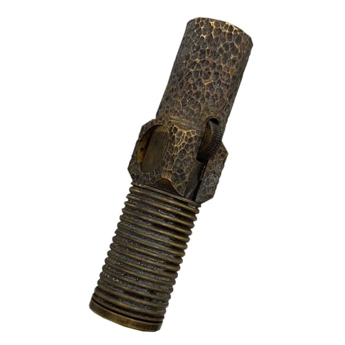 Special-Shaped Brass Kerosene Lighter, Creative Spiral Mechanical Antique Copper Lighter, Collection Gift for Elders, Father, Grandfather, Husband(B)