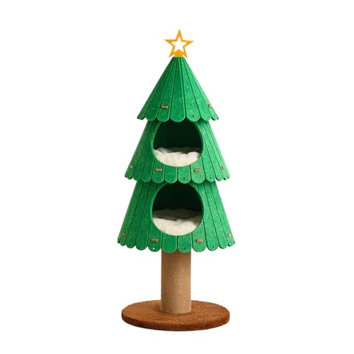 STARTIST クリスマス キャットツリー キャットハウス 居心地の良い隠れ家 小屋 パーティー デコレーション 安定感 かわいい お祝い ??ギフト アクティビティセンター 爪とぎポスト付き
