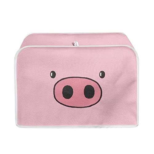 Xoenoiee Toaster Cover 4 Slice Toaster Bag Toaster Oven Cover Stain Resistant for Kitchen Small Appliance Covers Pink Girly Stuff Gift for Women Cartoon Pig, M