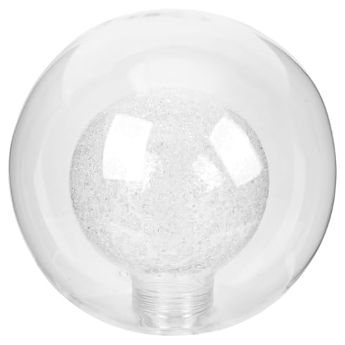 Image of Angoily G9 Glass Lamp Shade Replacement Double Layer Transparent Globe Light Cover 3.9 Inch Ceiling Lamp Shade for Home and Outdoor Decoration