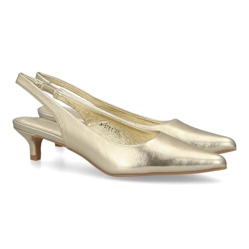 Escarpin à Bride arrière pour Femme, au Design élégant et Minimaliste, idéal pour Les Tenues habillées comme décontractées. Fermeture élastique et...