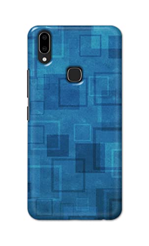 Image of Printed Hard Back Cover Case for Vivo V9 | V9 Youth | Vivo Z1 | Vivo Y89 Back Cover (Plain Azure Blue) -1302