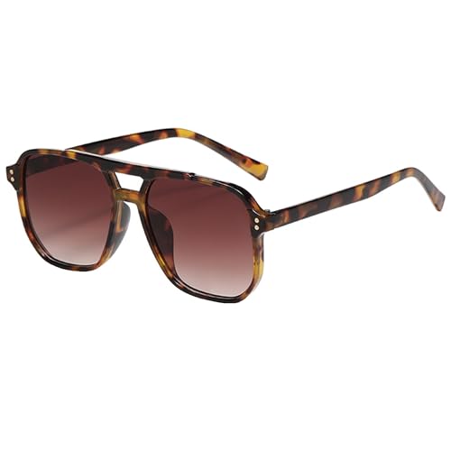 Image of Onrtry Retro Aviator Sunglasses Women Men 70s Vintage Square Frame Sun Glasses UV400 Shades