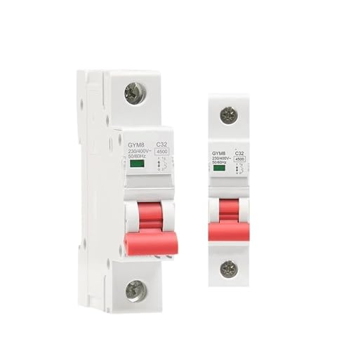 Disyuntor monofásico de 63A y 220V/400V con curva C para cuadro eléctrico doméstico