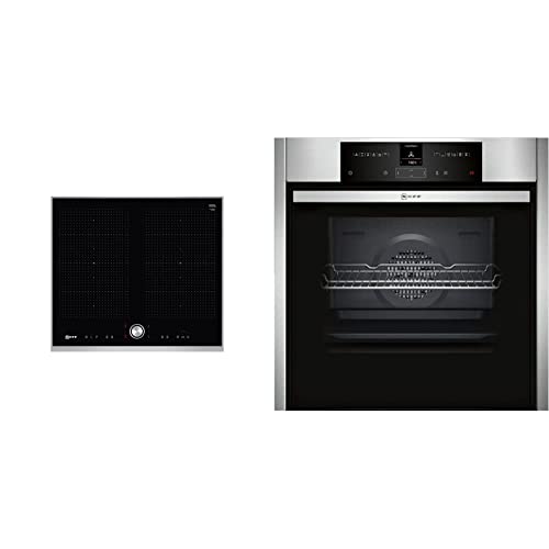 Neff T56TT60N0 Induktionskochfeld N70 & B55CR22N0 Einbau-Backofen N70 / 60 cm/A+ / 71 l/Edelstahl/Slide&Hide…