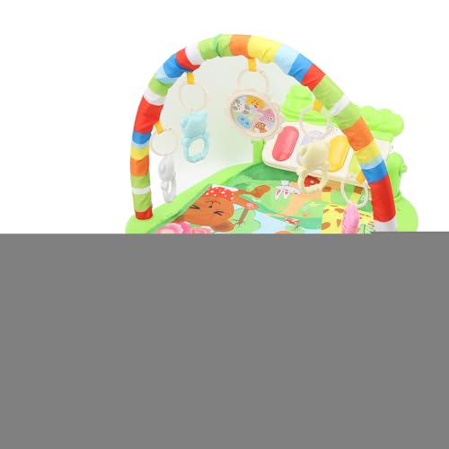 POENVFPO Alfombra de Juegos para Bebés, Actividad Musical con Pilas, Gimnasio de Piano para Patadas y Juegos para Bebés Recién Nacidos, Aprendizaje Temprano