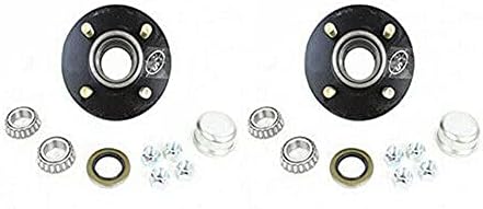 Southwest Wheel 2-Pack 4-Hole, 4" Bolt Circle Idler Hub for 2,000 lb. Axles (BT8 Spindle) for 1" Spindle That uses L44643 Trailer Bearings