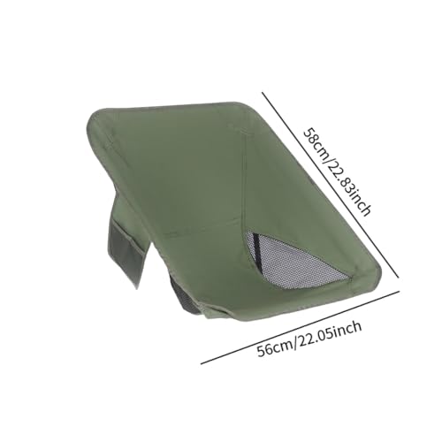 Housse de rechange pour chaises pliantes verte idéale pour pique-nique et jardin