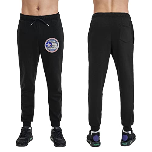 Mortgats BLACK-30 Mens Jogger Sweatpants Tuskegee Airmen Jogger Elastic Waist Pajama Pants thumb #3