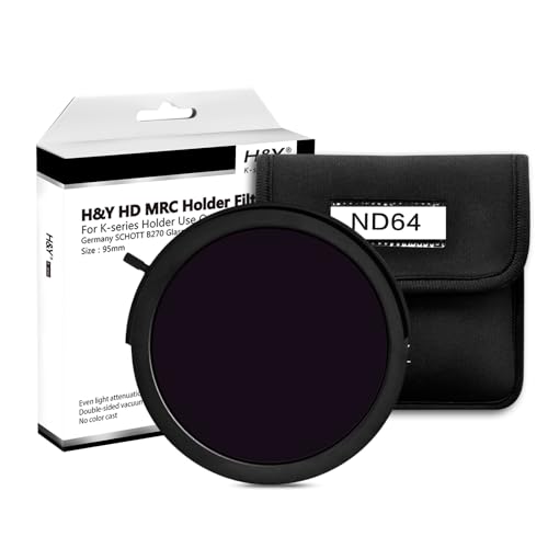Filtro ND64 H&Y K-Serie Drop In de 95 mm para fotografiar paisajes costeros y efecto seda