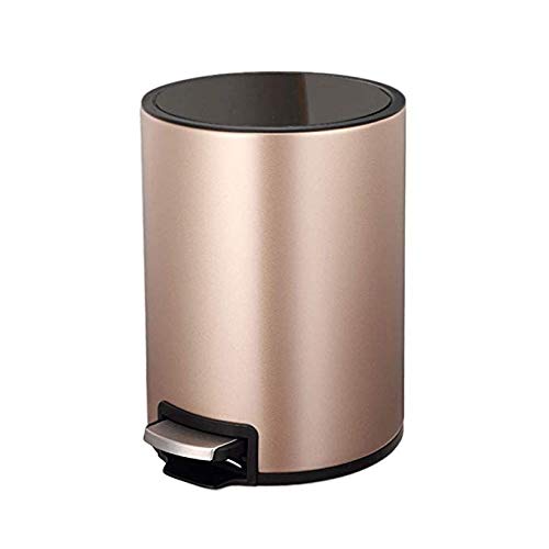 Poubelle à pédale en inox 8L avec couvercle anti-odeur de salle de bain