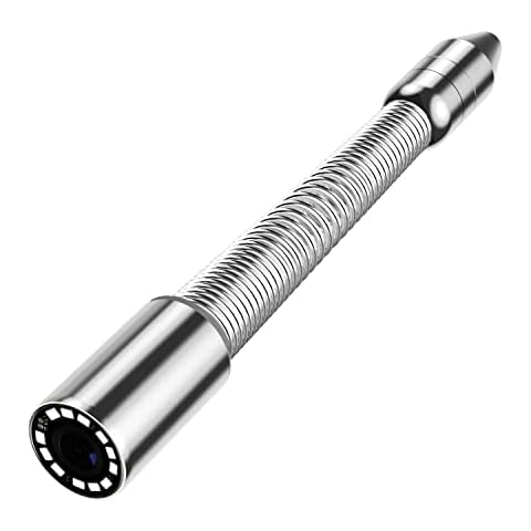 Anysun Sewer Camere Head Replacement, 1080P HD Built-in 512hz Sonde Transmitter Slef-Leveling Camera Head for Mode SY5100 and Mode SY958-512HZ, 12 Pcs Adjustable LED Lights 145°Wide Angle Lens Cover