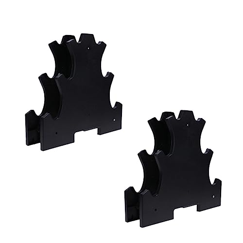 Mikikit 2Piezas Soporte de Almacenamiento para Mancuernas Duradero para Gimnasio Casa Capacidad para Mancuernas