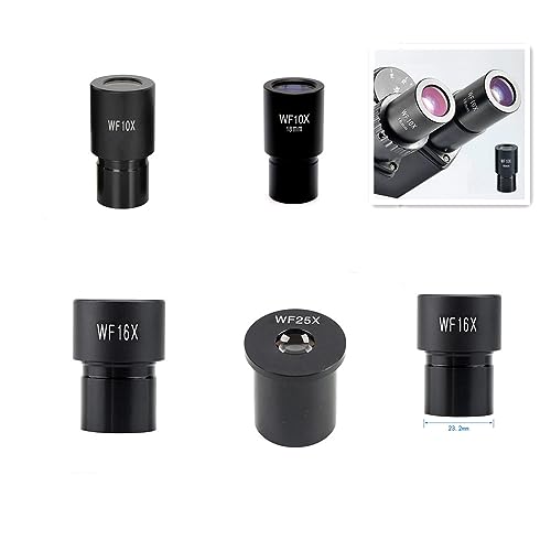 25X Microscope Eyepieces Accessories for Optical Microscope Eyepieces Biological Microscopes Lens Adapters for Microscopes (25X)