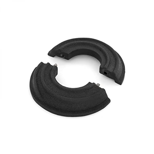Bride de radiateur noire rosace décorative aluminium 2,5 cm IPS clipsable