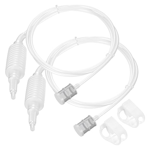 2 Pcs Tubes de Siphon pour Brassage, Pompe a Vin, Tuyau de Filtration Pompe à Siphon Manuelle pour kit de brassage de bière maison, kit de fabrication de...