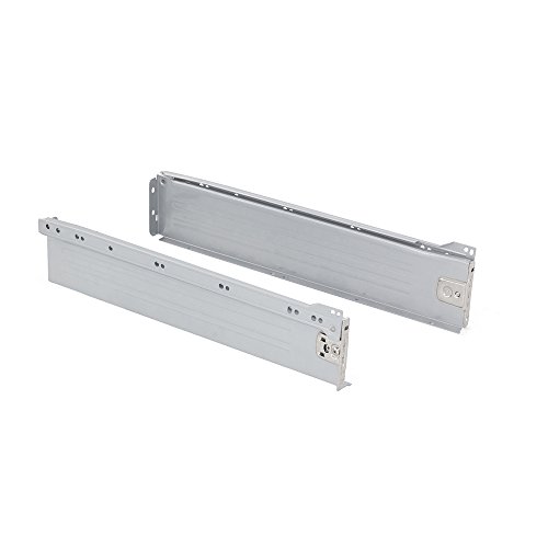 3054025 kit tiroir/côtés en métal/glissières à galets 86 x 450 mm acier peint aluminium