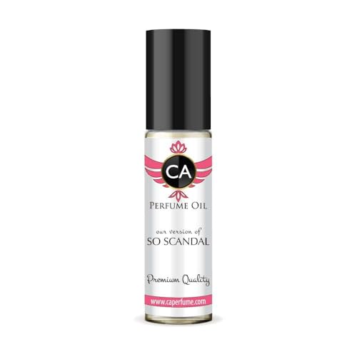 CA Perfume Impression of So Scandal for Women Fragrance Oil Floral Fruity Scent Long Lasting Perfumes for Women Travel Size TSA Ready Mini Parfum Body Oil Roll-on 0.33 Fl Oz 10ml