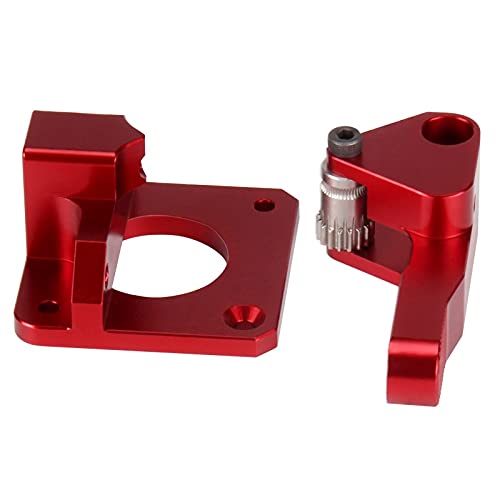 Lysee 3D Printer Parts & Accessories - Dual Pulley MK8 Remote Metal Extruder DIY Right Hand Single Double Gear Extruder for Ender3 Ender3PRO CR10S CR10S PRO - (Size: S with Motor)
